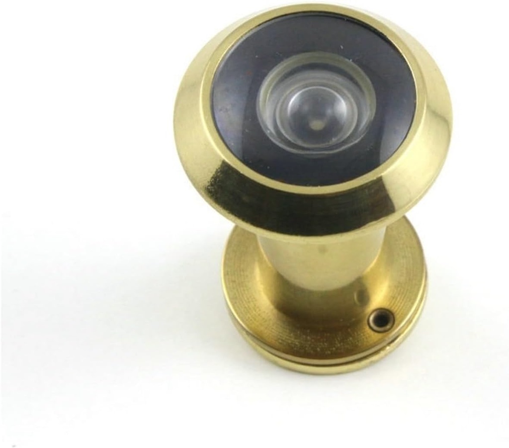 Brass 200 Degree Angle Door Viewer Peephole w Cover 35-55mm