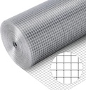 Hardware Cloth 1/2'' 48'' X 100',19 Gauge Chicken Wire Mesh Fence Double Layer Galvanized, Welded Metal Wire Fence Mesh Roll for Gardens Plants Poultry Animals Cage Chicken Coop Accessories