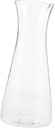Wakauto Clear Acrylic Wine Carafe Small Drink Pot for Dinner Parties Food Grade Safety Material Reusable Beverage Dispenser for Red Wine Juice Cocktails and More