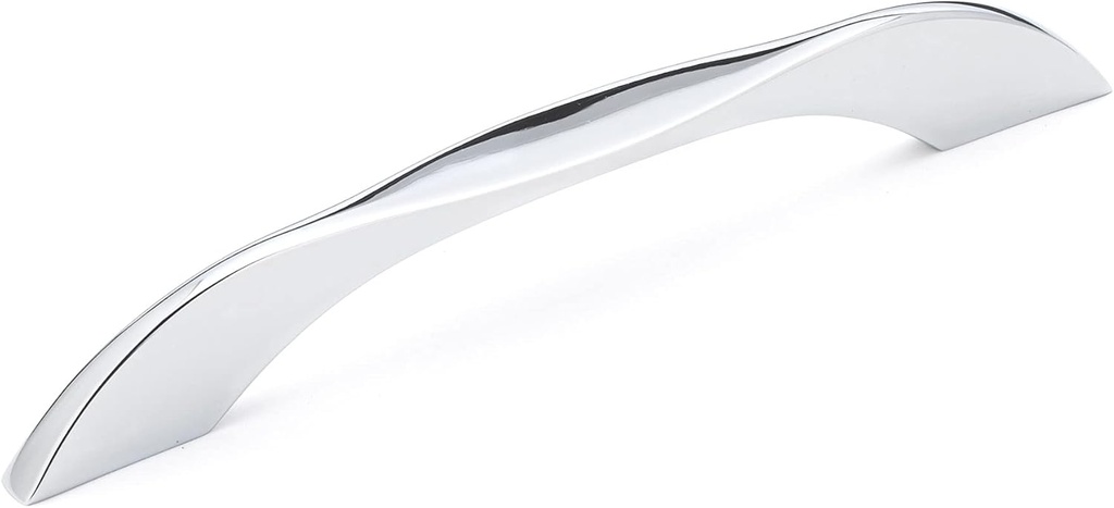 Richelieu Hardware BP6969128140 Melrose Collection 5 1/16-inch (128 mm) Center-to-Center Chrome Modern Cabinet and Drawer Pull Handle for Kitchen, Bathroom, and Furniture