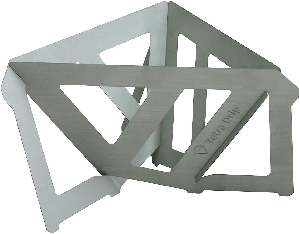 Tetra Portable Coffee Drip, Stores Flat, Matte Finish, 1.5 Cups, by Munieq