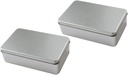 Luxshiny 2Pcs Frosted Tinplate Cookie Storage Boxes Packing Containers for Biscuits Candies Lightweight Reusable Food Storage for Home Parties