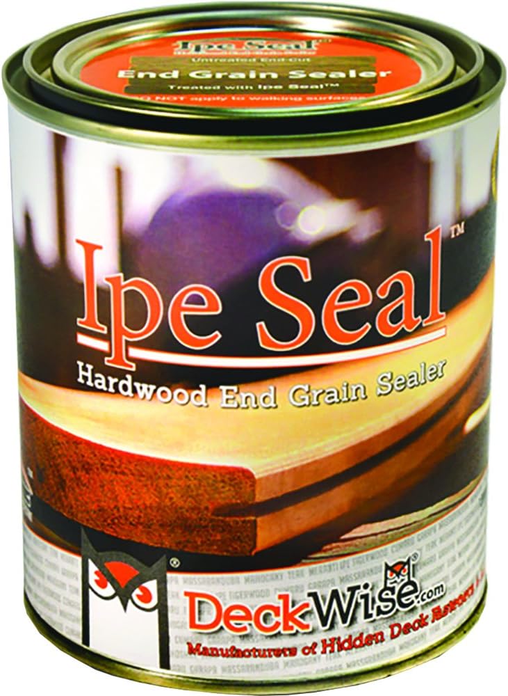 DeckWise Ipe Seal Hardwood End Grain Sealant for Fresh Cut Board Ends or Turning Blanks (1-Quart)