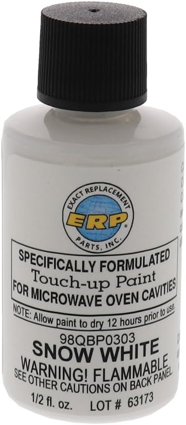 ERP Microwave Oven Universal Cavity Touch Up Paint 98QBP0303 Snow Bright White