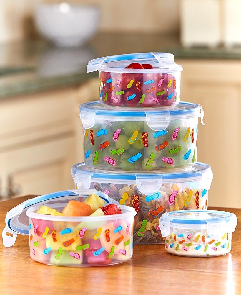 10-Pc. Airtight Food Storage - Flip-Flop