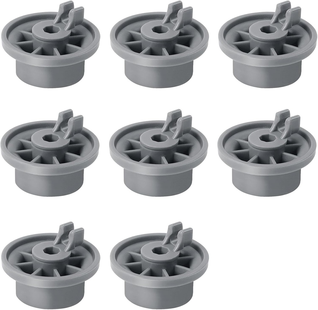 8 Pack 165314 Dishwasher Wheel Lower Rack Wheel 2025 Upgrade Fit for Bosch Kenmore Dishwasher, Replace 420198 AP2802428 PS3439123 423232 PS8697067 by Beaquicy