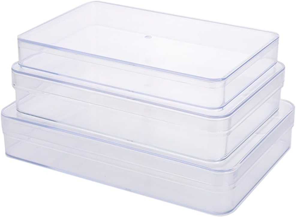 3pcs Cupcake Containers Storage Boxes Lids Plastic Containers Food Storage