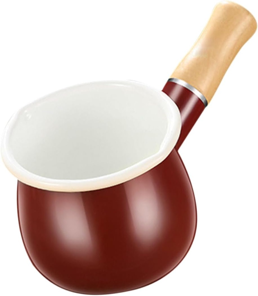 Enamel Creamer Pitcher Portable Milk Container with Handle for Coffee Milk and Cream Versatile Enamel Milk Pitcher for Soup Tea and Food Easy to Clean and Store