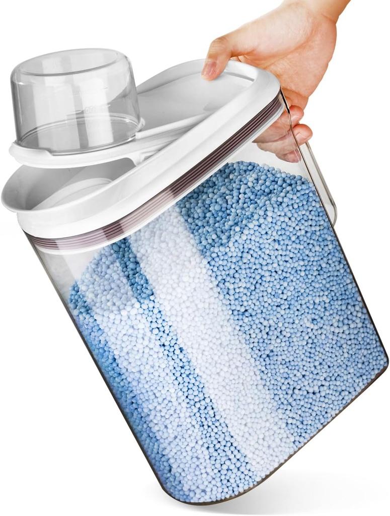 Cereal Container - 5Lbs Good Grips Airtight Rice Storage Bin Pet Food Dispenser with Lid + Measuring Cup Perfect for Pet Food & Kitchen Pantry Organization