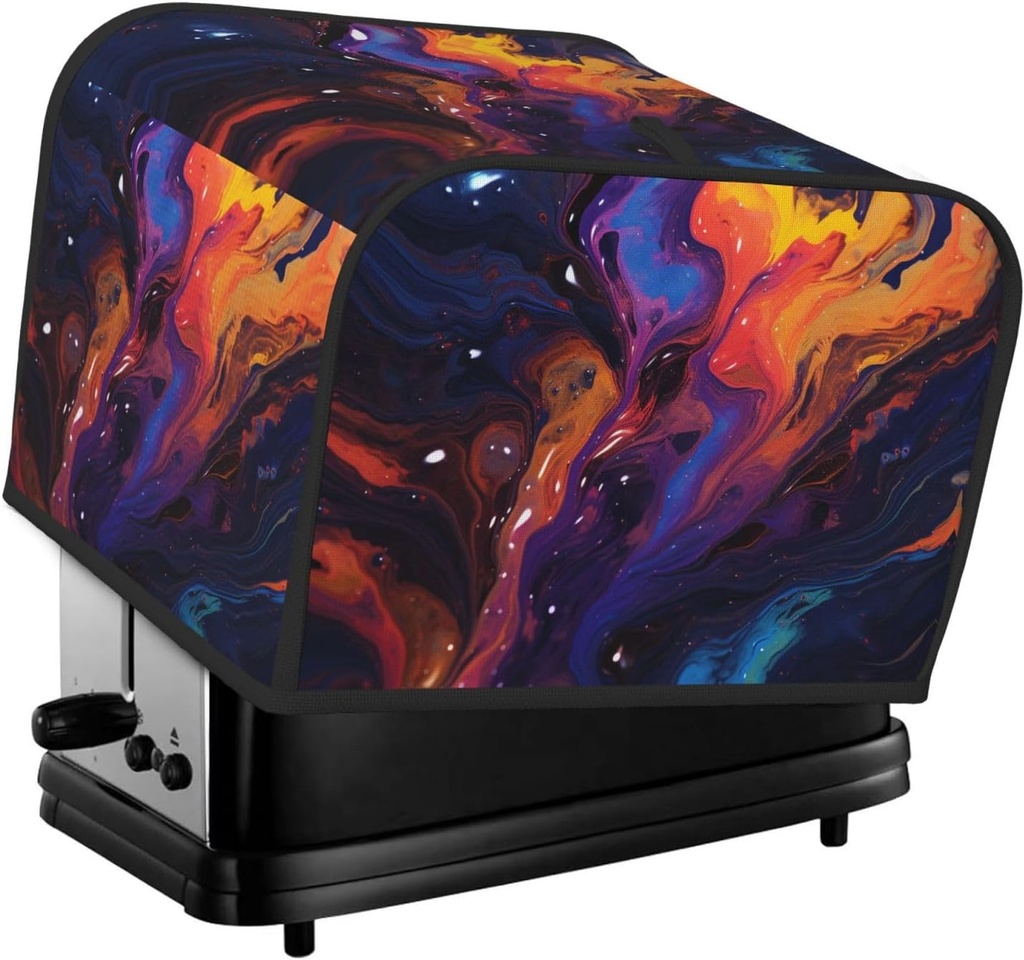 Toaster Cover 2 Slice Appliance Cover Toaster Dust Cover Abstract texture fluid Toaster Cover Super Soft Kitchen Small Dust Covers Bread Machine Covers with Pockets 14.4" x 8.3" x 10.6"