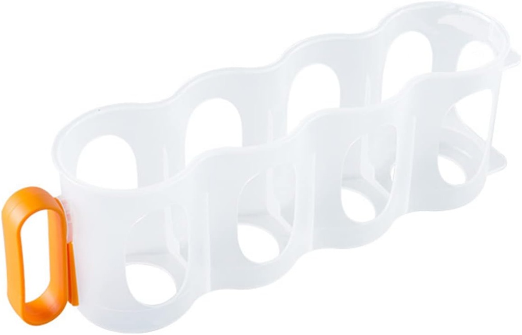 Pop Soda Can Beverage Holder with Handle, 4 Section Refrigerator Organizer Bins Beverage Holder for Fridge, Beer Can Holder for Countertops Cabinets