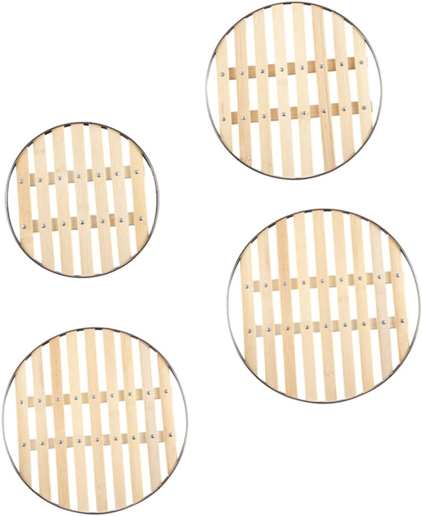 4pcs Steaming Rack Set Food Steamer Holder for Cooking Easy to Clean Resistant Edging for Home Use