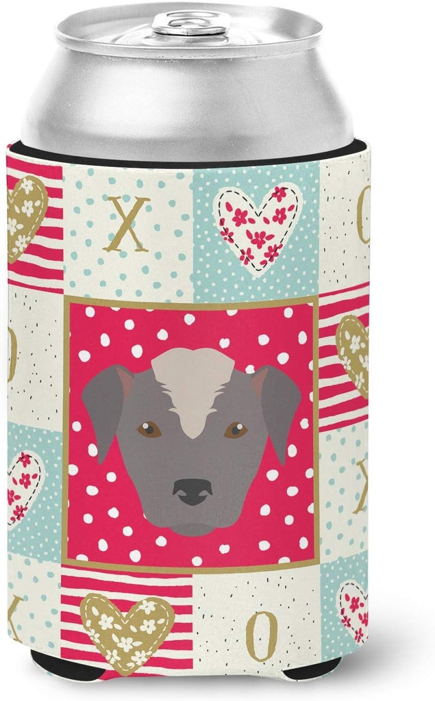 Caroline's Treasures CK5195CC Ecuadorian Hairless Dog Love Can or Bottle Hugger, Red Cooler Washable Drink Sleeve Collapsible Beverage Insulated Holder, Can Hugger, Multicolor
