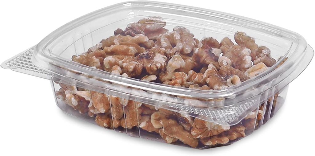 8oz RPET Clear Hinged Lid Deli Container -200Pcs