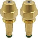 Waste Oil Burner, 2Pcs Oil Burner Nozzle, Waste Heater Replacement Brass Siphon Nozzle for Clean Burn