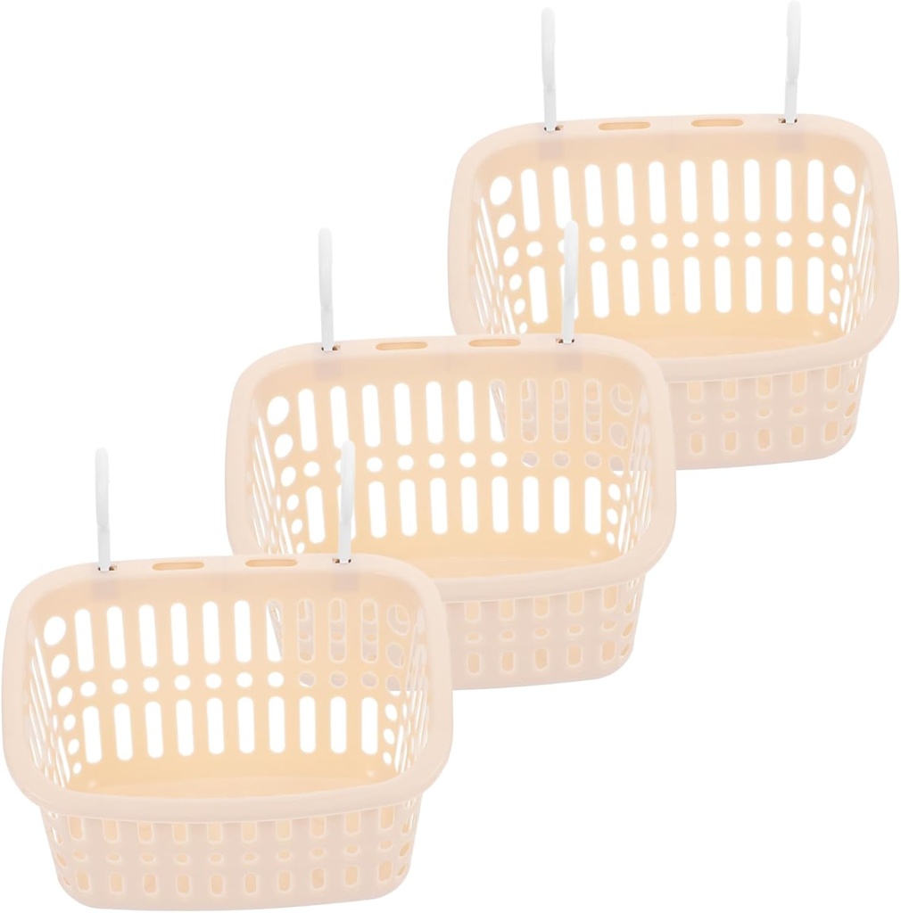 LIFKOME 3pcs Hanging Shower Rack Storage Basket over Door Basket for Laundry Kitchen Bathroom