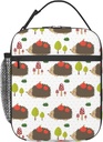 Cute Hedgehog Insulated Lunch Bag, Reusable Lunch Box Tote Bag For Office Work Picnic Travel Women/Men