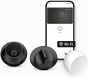 Level Smart Lock+ WiFi Deadbolt - World's Smallest Smart Lock - Apple Home Key & Voice Control - Matte Black