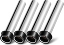 Tatuo 4 Pcs Bar Sink Overflow Pipe 7.48 Inches High Brass Metal Sink Strainer Pipe Dip Overflow Tube Bar Dip Stopper Bathroom Tube Fittings for 1.75 Inch Drains