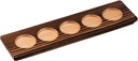 Yamako Tokuri PKKA502 Sake Tray, 5 Holes, Grilled Cedar