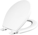 47SLOW 000 Toilet Seat, Whisper Close, Round, White - Quantity 1