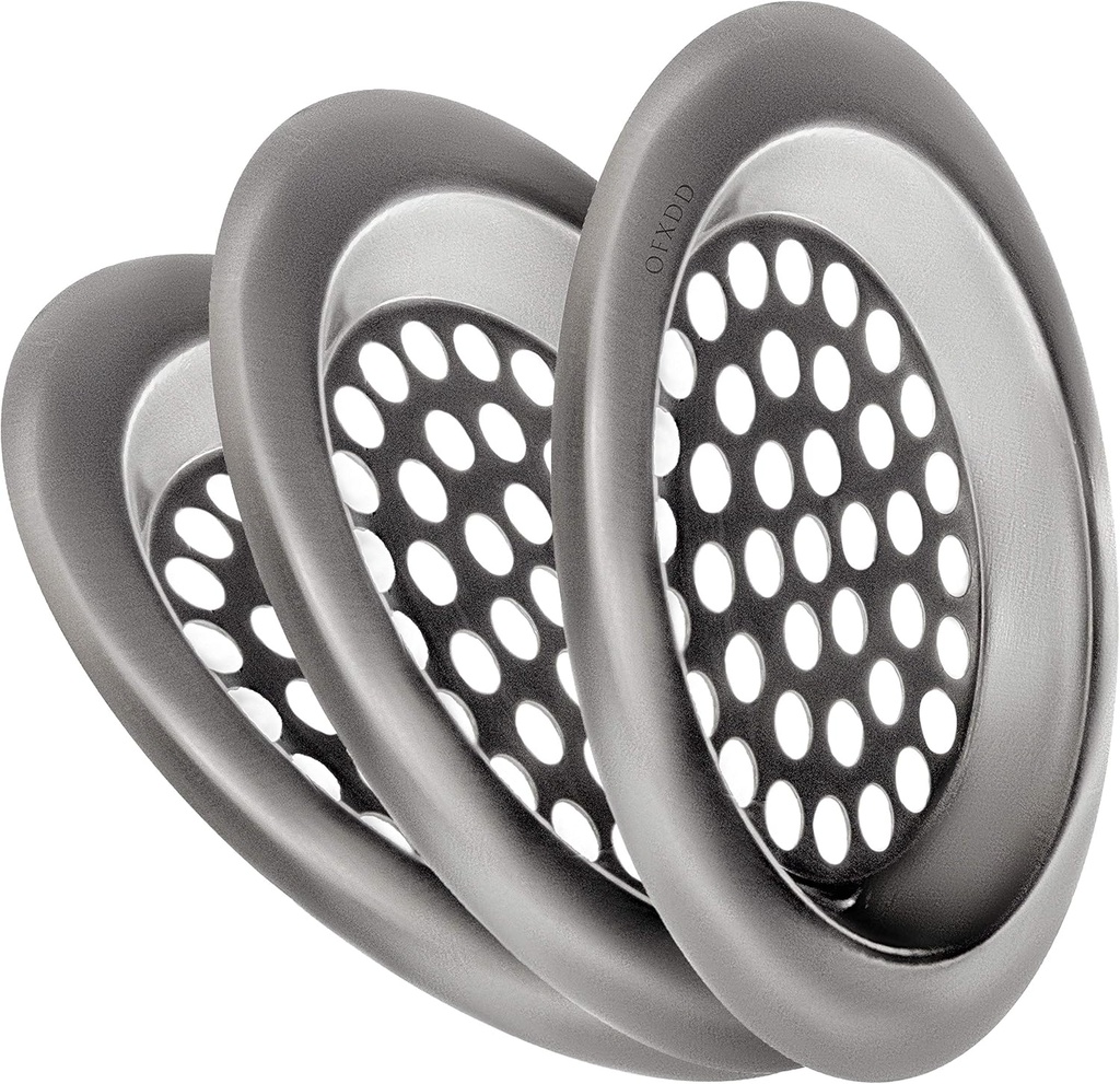 Hair Catcher Shower Drain for Bathtub 3", Sink Strainer Hair Clog, Drain Protector, Food Catcher Drain, Bath Drain Cover (Pack of 3)