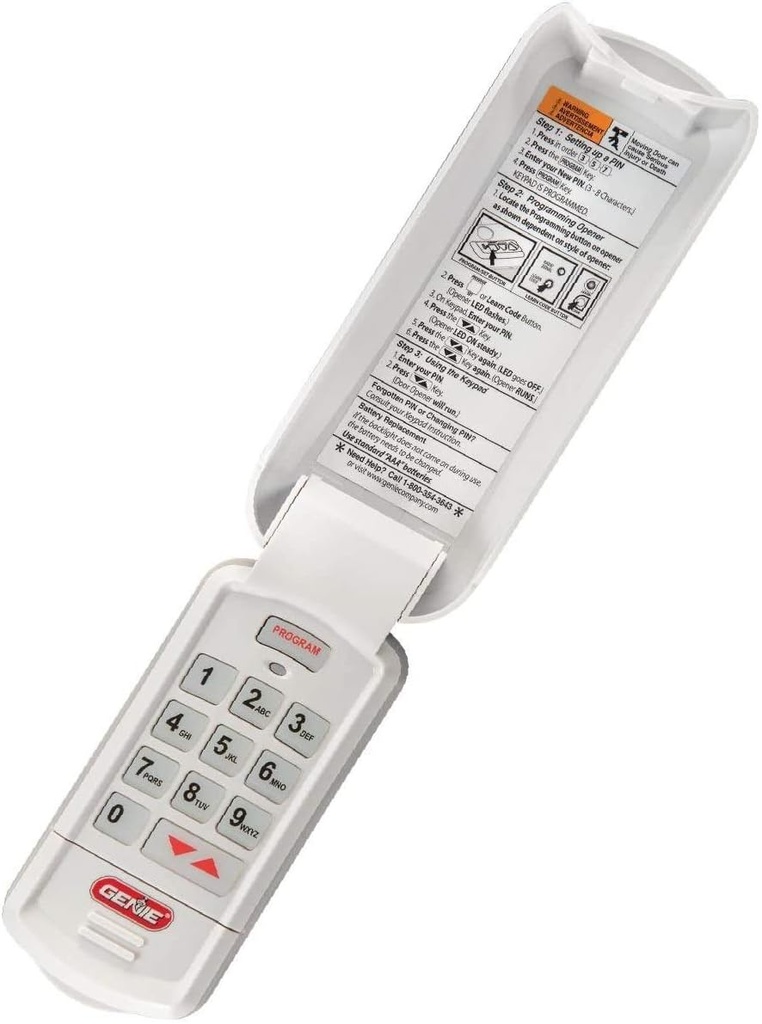 Genie Garage Door Opener Wireless Keyless Keypad - Safe & Secure Access - Compatible with All Genie Intellicode Garage Door Openers - Easy Entry into the Garage With a PIN - Model GK-R - 5 Pack