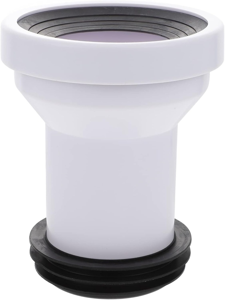 Toilet Drain Pipe Adapter, Plastic Toilet Sewer Drain Pipe Installation Seal Accessories Connector, Toilet Straight Pipe Shifter Toilet Connecting Pipe for Bathroom Toilet