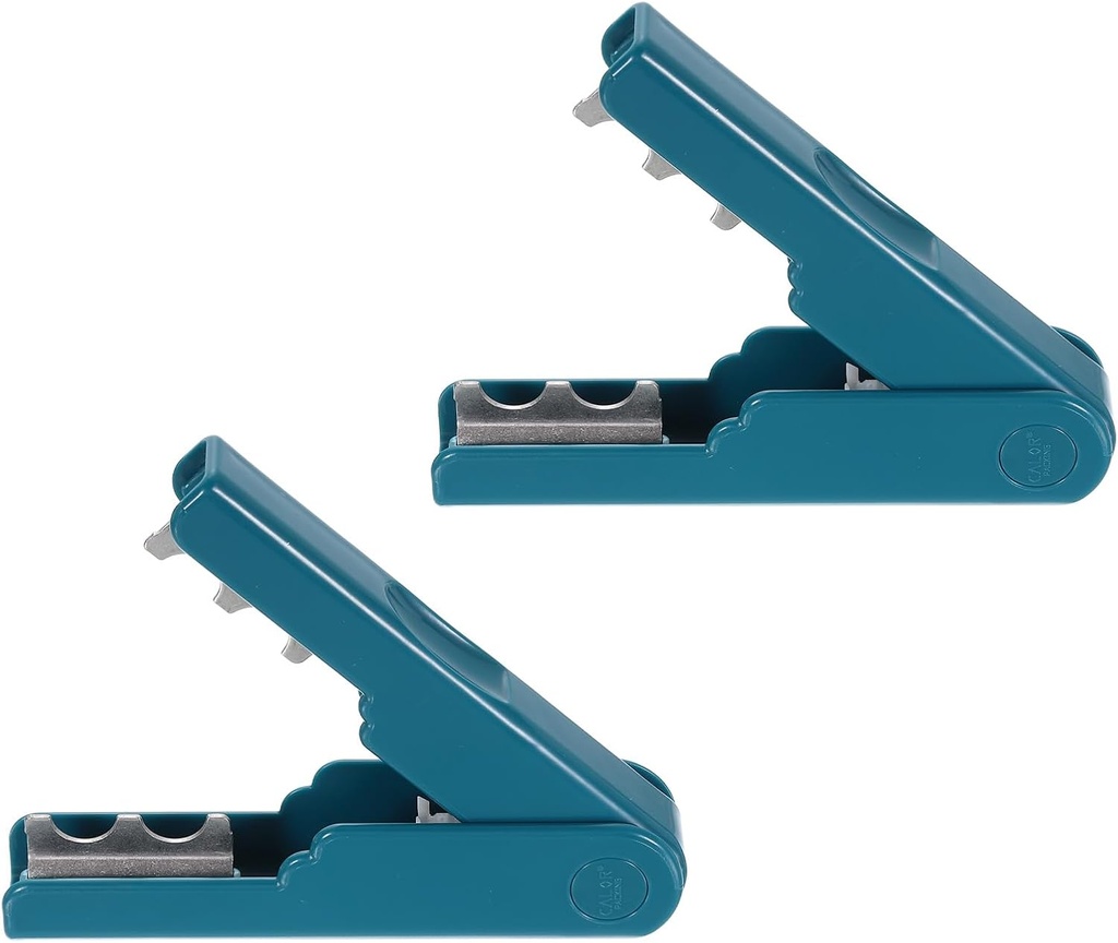 HARFINGTON 2pcs Rose Thorn Stripper Tool 5.51" Metal Flower Thorn Leaf Remover Flower Stem and Leaf Stripping for Gardening Home Florist Arrangement, Blue