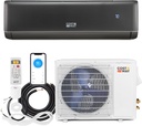 COSTWAY 24000 BTU Wifi Enabled Mini Split Air Conditioner & Heater, 21 SEER2 208-230V Inverter AC Unit Cools Rooms up to 1500 Sq. Ft, Energy Efficient Split AC w/Heat Pump