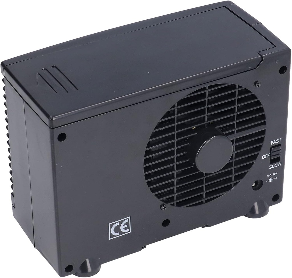 Portable Mini Silent Air Conditioning Fan for Car Home with Water Tank, Low Power Consumption Evaporative Cooler for Campers Travelers - ABS Black 20 X 9.5 X 15cm