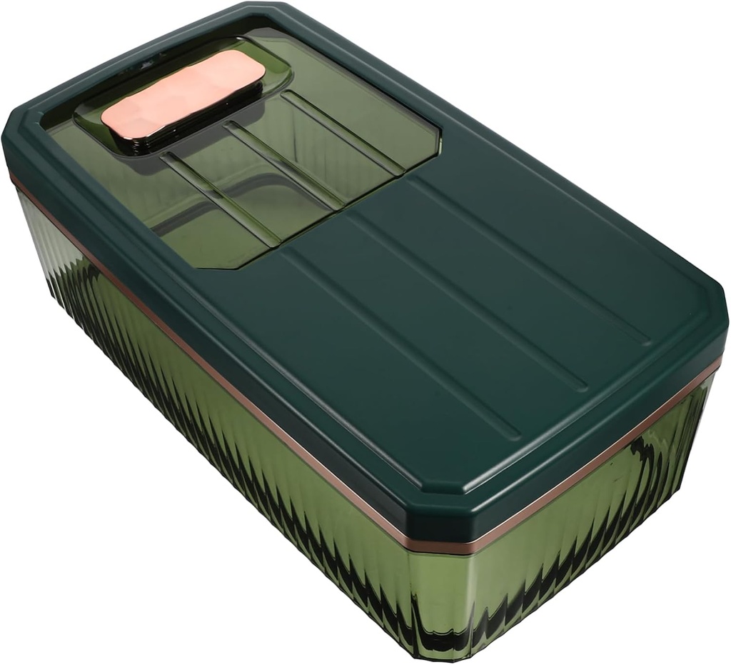 OUNONA Large Capacity Rice Storage Container Lid Airtight Grain Dispenser for Home Use Food-Grade Plastic Rice Bucket for Kitchen Organization