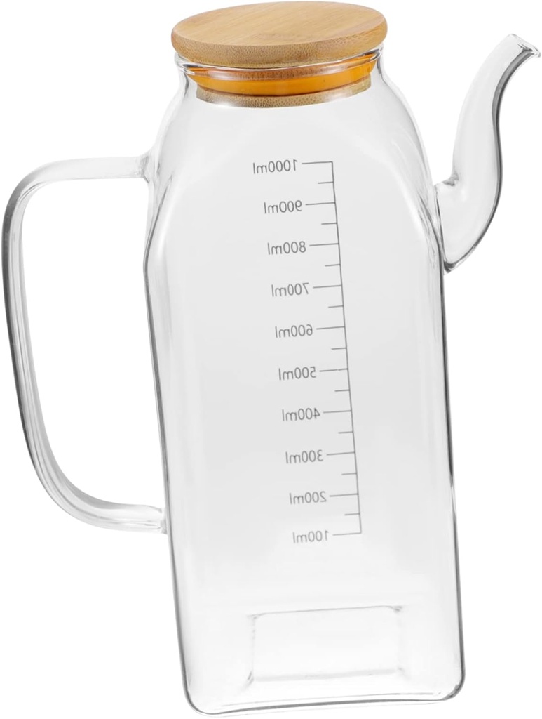 Cabilock Kitchen Oil Dispenser Bottle Glass Oil and Vinegar Container with Precision Spout Seasoning Holder for Cooking and Food Preparation