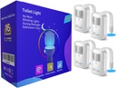 Toilet Light Motion Sensor Activated 4Pack, Rechargeable Color Changing LED Night Lights Inside Toilet Bowl, Cool Gadgets for Bathroom Accessories, Unique Stuff for Men and Kids Birthday