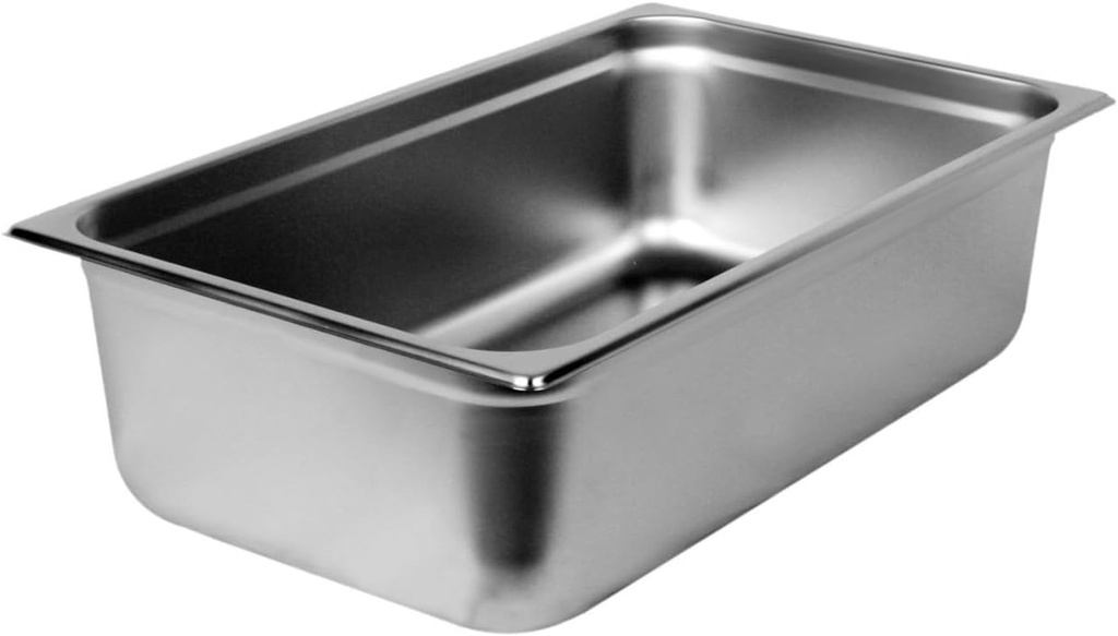 Soro Essentials- Full Size 6" Deep Stainless Steel Anti-Jamming Steam Table Pan 24 Gauge- Chafer Food Pan Stackable Anti-Jam Steam Pans for Hotel Restaurant Supplies Party Buffet Event Catering