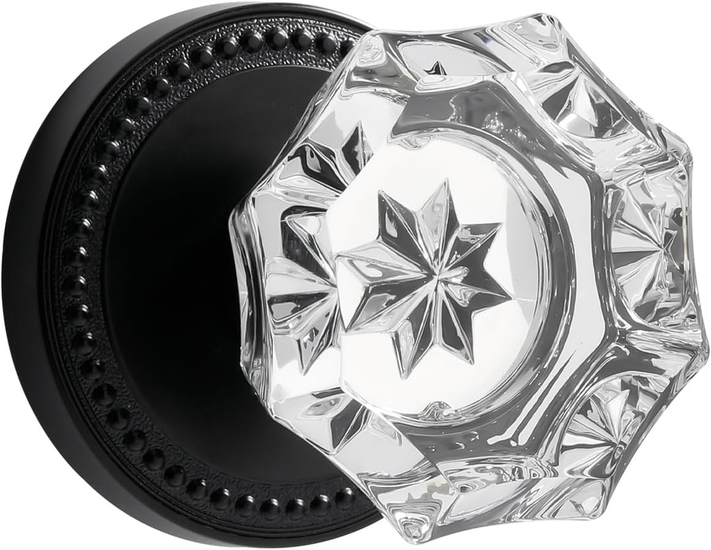 Black Dummy Door Knobs Interior Black Dummy Handle Single Sided Decorative 1 Pack