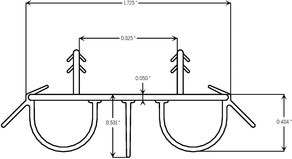 Endura Kerfed Double Bulb Exterior Door Bottom Sweep (48", Brown)