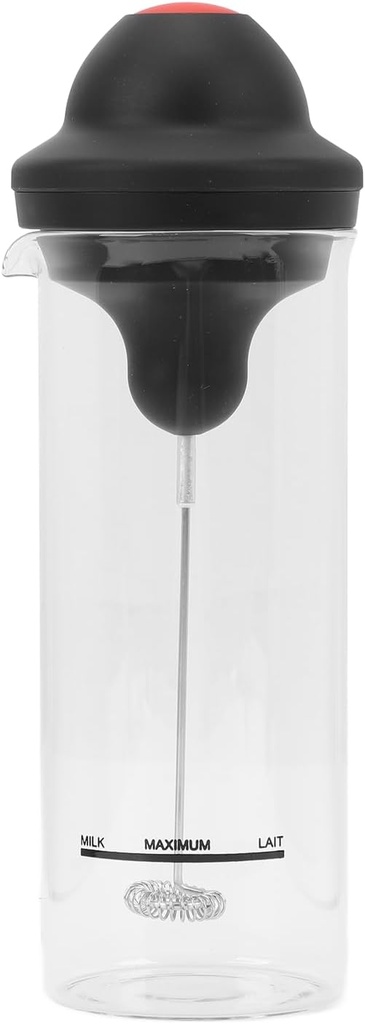 Electric Milk Frother,Stainless Steel Portable Automatic Electric Milk Frother Cup Electric Milk Steamer Milk Foamer for Coffee Latte Hot Chocolate Milk Tea Drinks