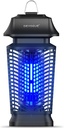 DEVOGUE® Electric Bug Zapper - Electric Blue Violet Attract Insect Light - Modern Stylish Mosquito Fly Killer - Fly Mosquito Control Bug Zapper Outdoor & Home and Kitchen (Black)