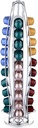 watchget Coffee Pod Holder Holds 40 Capsules Coffee Capsules Holder 360-Degree Rotation Coffee Pod Storage Container K cups Cafe Station Organizer,B