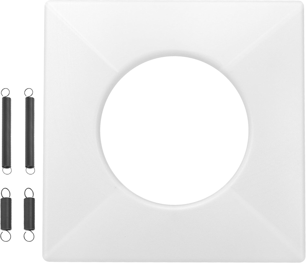 S97010319 Exhaust Fan Cover w/Springs for B-roan Nu-tone 161 162 9412D-R01 9417DN-R01, Spring Grille for Bathroom Heating Lampshade, Fan Cover Replaces 99111347 97010319 for Bulb Ceiling Heater