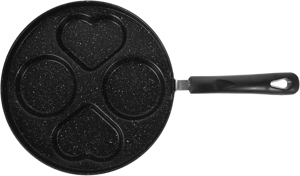 Iron Material Heart Shape Egg Pan Non-stick Surface Great for Cooking Eggs and Waffles