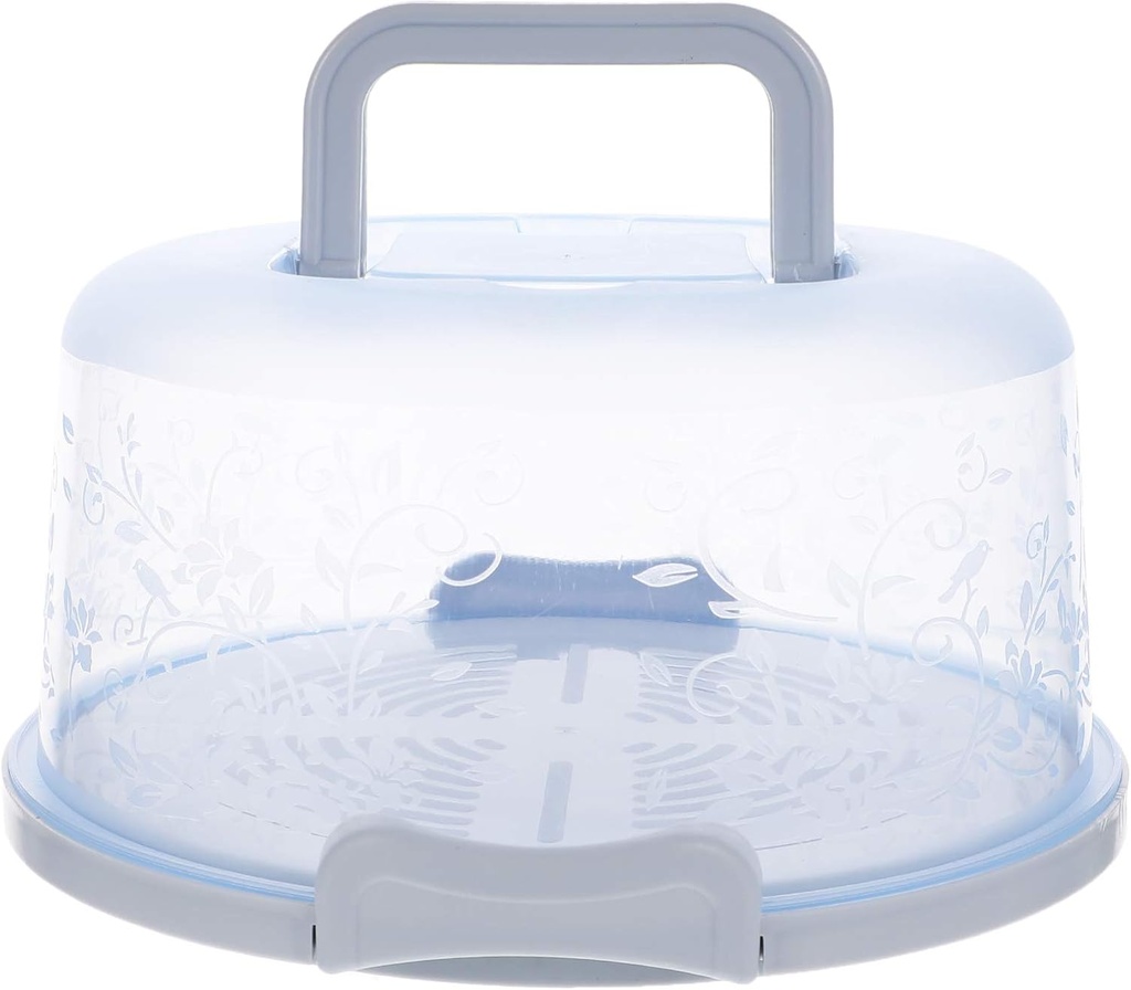 Operitacx Cake Holder Birthday Cake Carrier Locking Cake Container Cake Stand Portable Cheesecake Carrier Pastry Tray Macaron Bread Box Cake Storage Holder Keeper Pie Saver for Dessert Cake Cake Cover