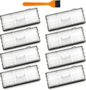 Filter Replacement for Roborock S7 S7+ S7 Max Ultra S8 Pro Ultra S8+ S8 S7MaxV S7 MaxV Plus Robot Vacuum Cleaners,Hard Floor Washable Filters,8 Pack Filters