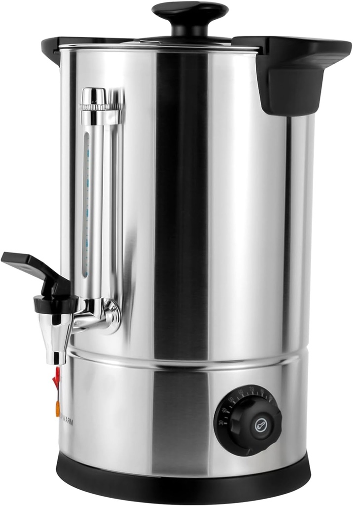 8L/2.11Gal Commercial Coffee Maker Hot with Filter, Stainless Steel Electric Detachable Coffee Urn with Faucet Dispenser for Parties Buffet Catering, 1000W (8L,1000W)