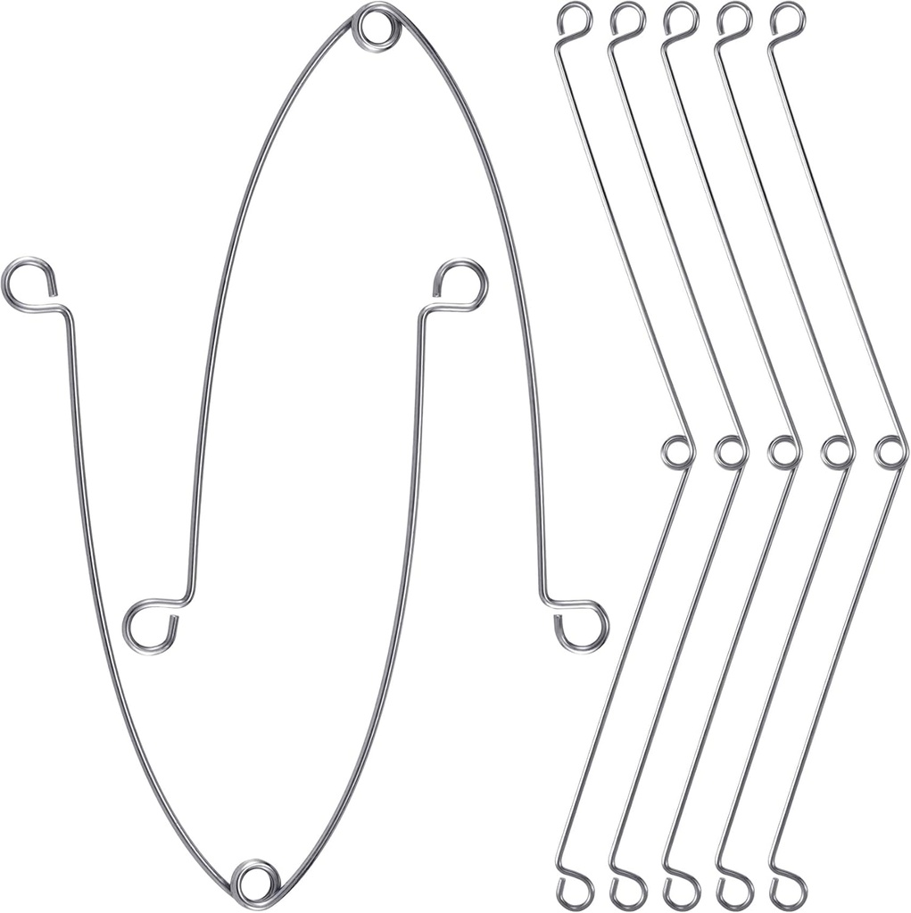 AINCIRS 7 Pcs Recessed Lighting Spring Clips, Metal Torsion Spring Clip, Accessories for Recessed Light Fixtures, Light Clips Replacements for Fan, Can Light