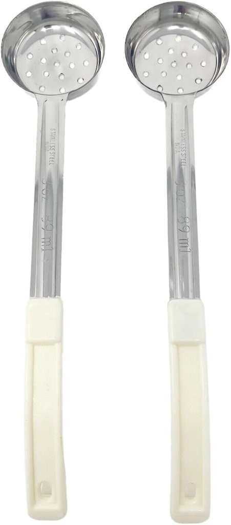 For 2 Pack - 3 oz Perforated Portion Control Scoops/Spoodle - Beige - Food Service