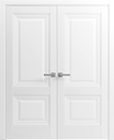 SARTODOORS Lucia 8831 | Double Swing Interior French Doors with Glass with Frosted Glass, Solid Wood, Prehung, Hardware Included, 60x80, White, Classic
