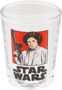 Sun Art SAN2356-3 Star Wars Princess Leia Mini Glass, 2.4 fl oz (70 ml), Clear