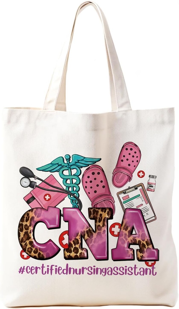 Cna Bag, Nursing Tote Bag, Cna Bags and Totes for Work, Cna Essentials for Work, Best Nurse Gifts for Women, Personalized Present Bag